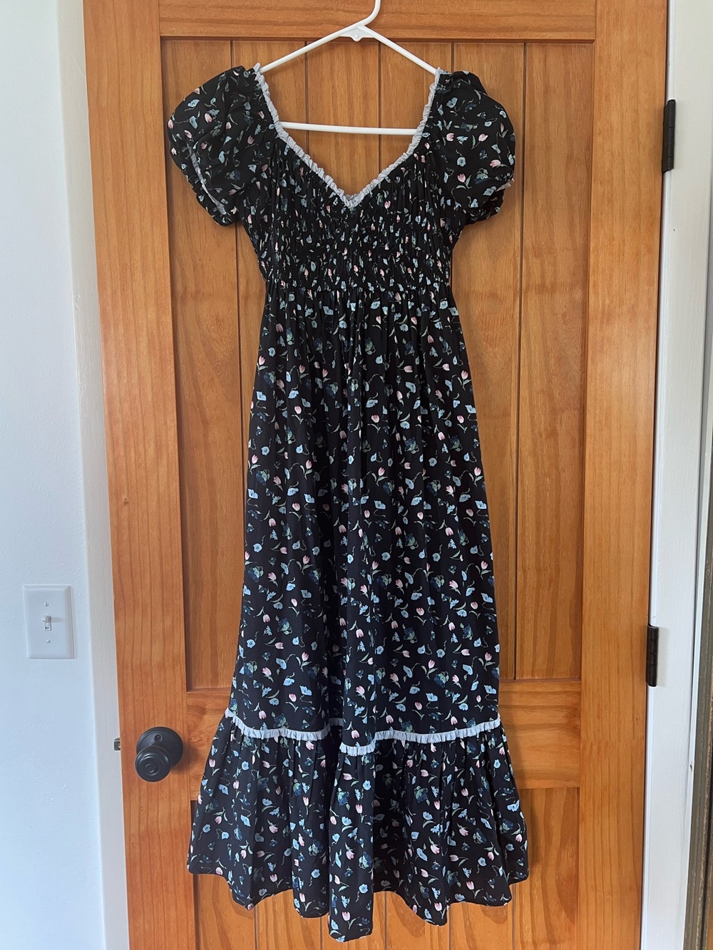 Christy dawn matilda dress in noir poppies size xs petite